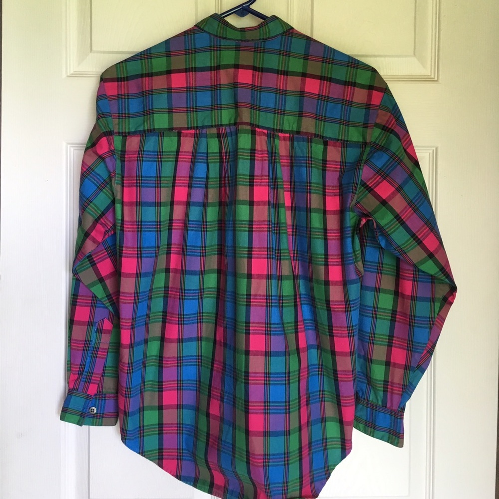 Dockers Vibrant Multicolored Collared Button Down - image 7